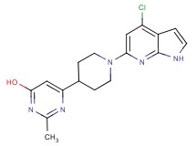 6-[1-(4-chloro-1H-pyrrolo[2,3-b]pyridin-6-yl)piperidin-4-yl]-2-methylpyrimidin-4-ol