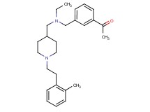 1-(3-{[ethyl({1-[2-(2-methylphenyl)ethyl]-4-piperidinyl}methyl)amino]methyl}phenyl)ethanone