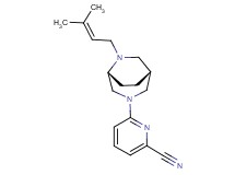6-[(1R*,5R*)-6-(3-methylbut-2-en-1-yl)-3,6-diazabicyclo[3.2.2]non-3-yl]pyridine-2-carbonitrile