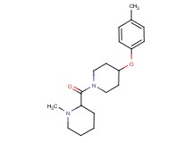 1-methyl-2-{[4-(4-methylphenoxy)-1-piperidinyl]carbonyl}piperidine