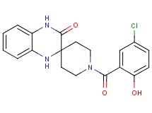 1-(5-chloro-2-hydroxybenzoyl)-1',4'-dihydro-3'H-spiro[piperidine-4,2'-quinoxalin]-3'-one