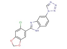 2-(6-chloro-1,3-benzodioxol-5-yl)-5-(1H-tetrazol-1-yl)-1H-benzimidazole