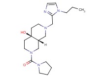 (4aR*,8aR*)-2-[(1-propyl-1H-imidazol-2-yl)methyl]-7-(pyrrolidin-1-ylcarbonyl)octahydro-2,7-naphthyridin-4a(2H)-ol