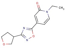 1-ethyl-4-[3-(tetrahydrofuran-3-yl)-1,2,4-oxadiazol-5-yl]pyridin-2(1H)-one