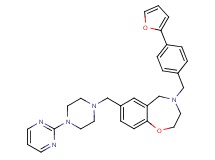 4-[4-(2-furyl)benzyl]-7-{[4-(2-pyrimidinyl)-1-piperazinyl]methyl}-2,3,4,5-tetrahydro-1,4-benzoxazepine