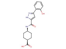 cis-4-({[3-(2-hydroxyphenyl)-1H-pyrazol-5-yl]carbonyl}amino)cyclohexanecarboxylic acid