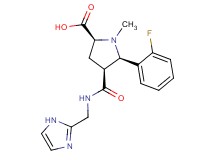 (2S*,4S*,5R*)-5-(2-fluorophenyl)-4-{[(1H-imidazol-2-ylmethyl)amino]carbonyl}-1-methylpyrrolidine-2-carboxylic acid