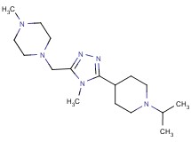 1-{[5-(1-isopropylpiperidin-4-yl)-4-methyl-4H-1,2,4-triazol-3-yl]methyl}-4-methylpiperazine