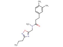 3-(3,4-dimethylphenyl)-N-methyl-N-[(3-propyl-1,2,4-oxadiazol-5-yl)methyl]propanamide