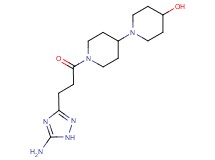 1'-[3-(5-amino-1H-1,2,4-triazol-3-yl)propanoyl]-1,4'-bipiperidin-4-ol