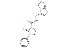 N-(5,6-dihydroimidazo[2,1-b][1,3]thiazol-3-ylmethyl)-2-oxo-1-phenylpyrrolidine-3-carboxamide