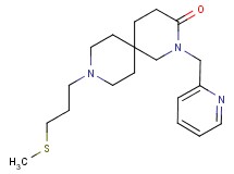 9-[3-(methylthio)propyl]-2-(pyridin-2-ylmethyl)-2,9-diazaspiro[5.5]undecan-3-one