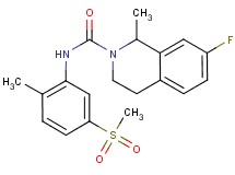 7-fluoro-1-methyl-N-[2-methyl-5-(methylsulfonyl)phenyl]-3,4-dihydroisoquinoline-2(1H)-carboxamide