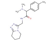 2-(dimethylamino)-2-(4-methylphenyl)-N-(5,6,7,8-tetrahydro[1,2,4]triazolo[4,3-a]pyridin-3-ylmethyl)acetamide