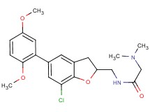 N~1~-{[7-chloro-5-(2,5-dimethoxyphenyl)-2,3-dihydro-1-benzofuran-2-yl]methyl}-N~2~,N~2~-dimethylglycinamide