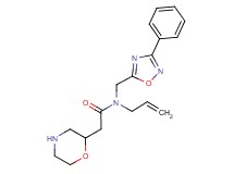 N-allyl-2-(2-morpholinyl)-N-[(3-phenyl-1,2,4-oxadiazol-5-yl)methyl]acetamide hydrochloride