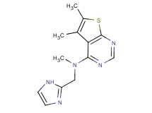 N-(1H-imidazol-2-ylmethyl)-N,5,6-trimethylthieno[2,3-d]pyrimidin-4-amine