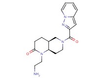 rel-(4aS,8aR)-1-(2-aminoethyl)-6-(pyrazolo[1,5-a]pyridin-2-ylcarbonyl)octahydro-1,6-naphthyridin-2(1H)-one hydrochloride