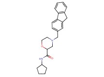N-cyclopentyl-4-(9H-fluoren-2-ylmethyl)-2-morpholinecarboxamide