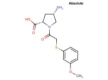 (4S)-4-amino-1-{[(3-methoxyphenyl)thio]acetyl}-L-proline