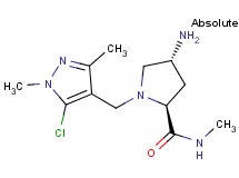 (2S,4R)-4-amino-1-[(5-chloro-1,3-dimethyl-1H-pyrazol-4-yl)methyl]-N-methylpyrrolidine-2-carboxamide