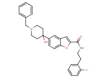 5-(1-benzyl-4-hydroxy-4-piperidinyl)-N-[2-(2-fluorophenyl)ethyl]-1-benzofuran-2-carboxamide