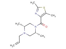 (2R*,5R*)-1-allyl-4-[(2,5-dimethyl-1,3-thiazol-4-yl)carbonyl]-2,5-dimethylpiperazine
