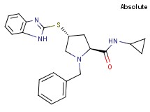 (4R)-4-(1H-benzimidazol-2-ylthio)-1-benzyl-N-cyclopropyl-L-prolinamide