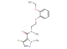 4-chloro-N-[2-(2-ethoxyphenoxy)ethyl]-N,1-dimethyl-1H-pyrazole-5-carboxamide