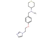 N-{4-[2-(1H-imidazol-1-yl)ethoxy]benzyl}-N-methyltetrahydro-2H-thiopyran-4-amine