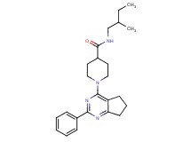 N-(2-methylbutyl)-1-(2-phenyl-6,7-dihydro-5H-cyclopenta[d]pyrimidin-4-yl)-4-piperidinecarboxamide