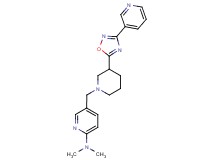 N,N-dimethyl-5-{[3-(3-pyridin-3-yl-1,2,4-oxadiazol-5-yl)piperidin-1-yl]methyl}pyridin-2-amine