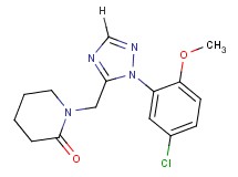 1-{[1-(5-chloro-2-methoxyphenyl)-1H-1,2,4-triazol-5-yl]methyl}piperidin-2-one