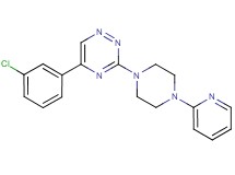 5-(3-chlorophenyl)-3-[4-(2-pyridinyl)-1-piperazinyl]-1,2,4-triazine