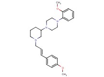1-(2-methoxyphenyl)-4-{1-[(2E)-3-(4-methoxyphenyl)-2-propen-1-yl]-3-piperidinyl}piperazine