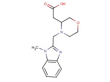 {4-[(1-methyl-1H-benzimidazol-2-yl)methyl]-3-morpholinyl}acetic acid