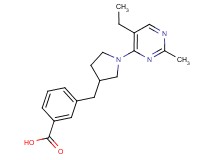 3-{[1-(5-ethyl-2-methylpyrimidin-4-yl)pyrrolidin-3-yl]methyl}benzoic acid