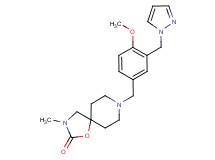 8-[4-methoxy-3-(1H-pyrazol-1-ylmethyl)benzyl]-3-methyl-1-oxa-3,8-diazaspiro[4.5]decan-2-one