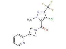 2-(1-{[4-chloro-1-methyl-3-(trifluoromethyl)-1H-pyrazol-5-yl]carbonyl}azetidin-3-yl)pyridine