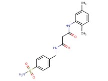 N-[4-(aminosulfonyl)benzyl]-N'-(2,5-dimethylphenyl)malonamide