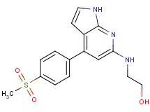 2-({4-[4-(methylsulfonyl)phenyl]-1H-pyrrolo[2,3-b]pyridin-6-yl}amino)ethanol