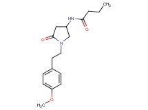 N-{1-[2-(4-methoxyphenyl)ethyl]-5-oxo-3-pyrrolidinyl}butanamide