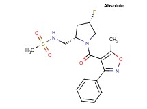 N-({(2S,4S)-4-fluoro-1-[(5-methyl-3-phenylisoxazol-4-yl)carbonyl]pyrrolidin-2-yl}methyl)methanesulfonamide