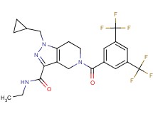 5-[3,5-bis(trifluoromethyl)benzoyl]-1-(cyclopropylmethyl)-N-ethyl-4,5,6,7-tetrahydro-1H-pyrazolo[4,3-c]pyridine-3-carboxamide