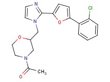 4-acetyl-2-({2-[5-(2-chlorophenyl)-2-furyl]-1H-imidazol-1-yl}methyl)morpholine
