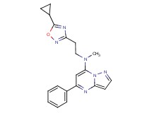 N-[2-(5-cyclopropyl-1,2,4-oxadiazol-3-yl)ethyl]-N-methyl-5-phenylpyrazolo[1,5-a]pyrimidin-7-amine