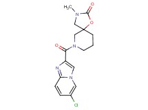 7-[(6-chloroimidazo[1,2-a]pyridin-2-yl)carbonyl]-3-methyl-1-oxa-3,7-diazaspiro[4.5]decan-2-one
