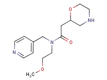 N-(2-methoxyethyl)-2-morpholin-2-yl-N-(pyridin-4-ylmethyl)acetamide