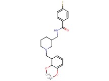 N-{[1-(2,3-dimethoxybenzyl)-3-piperidinyl]methyl}-4-fluorobenzamide