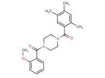 1-(2-methoxybenzoyl)-4-(2,4,5-trimethylbenzoyl)piperazine